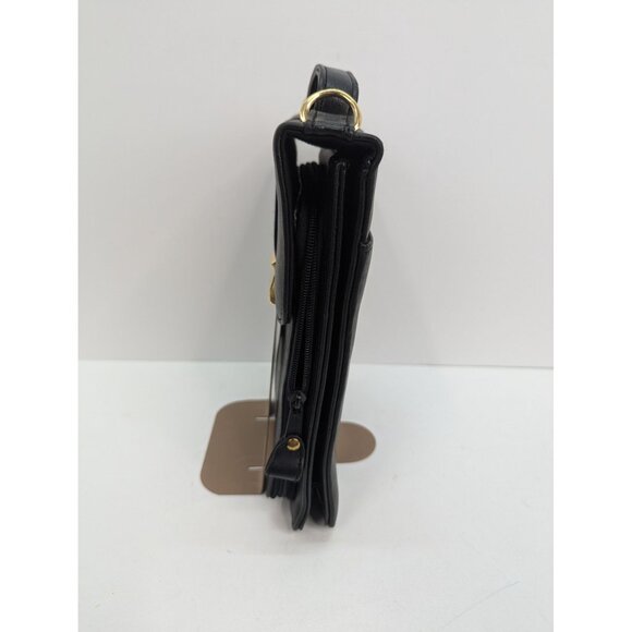 Kathie Lee Collection Black Handbag Crossbody Bag Style KL7306084V - Picture 3 of 10